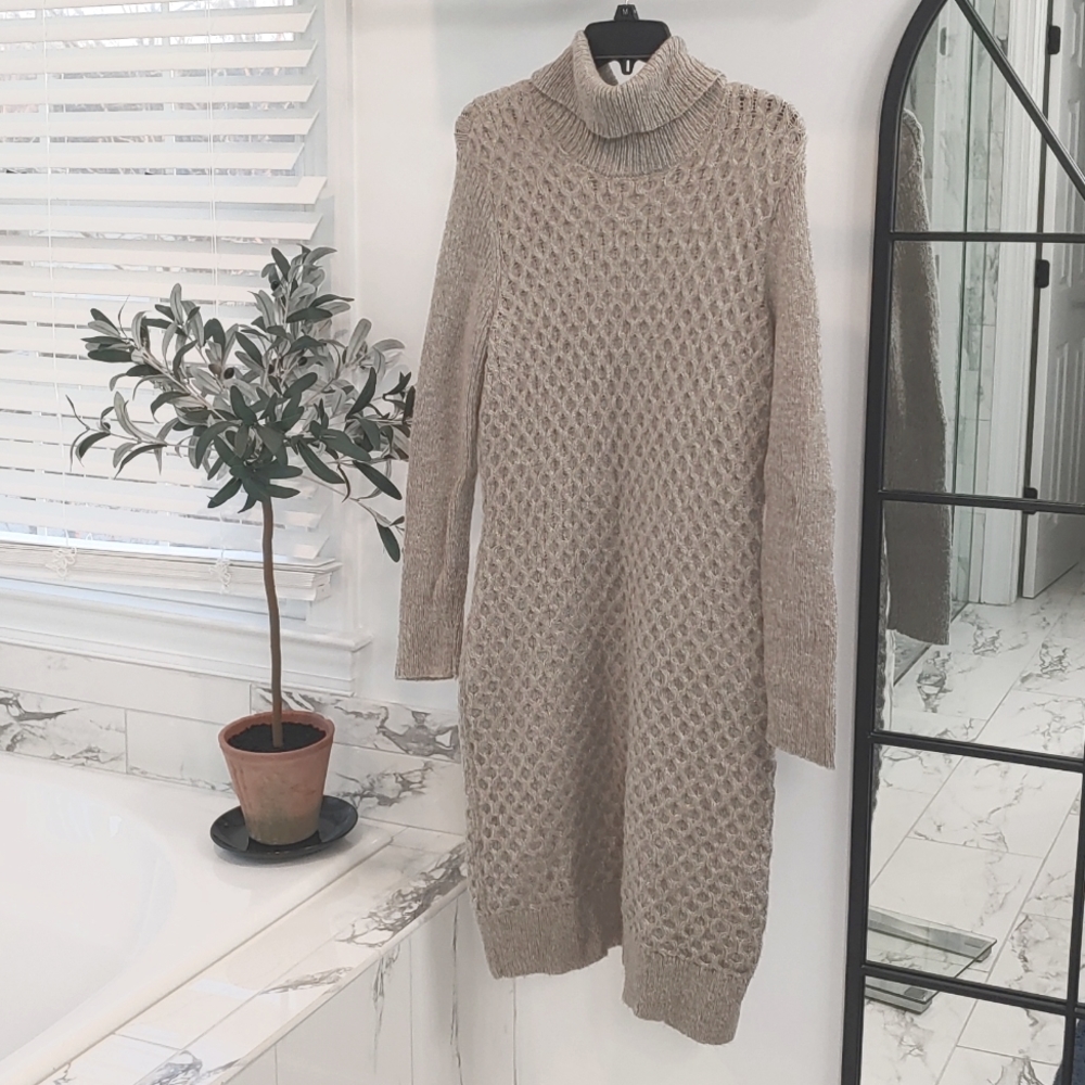 Winter dress with long sleeves